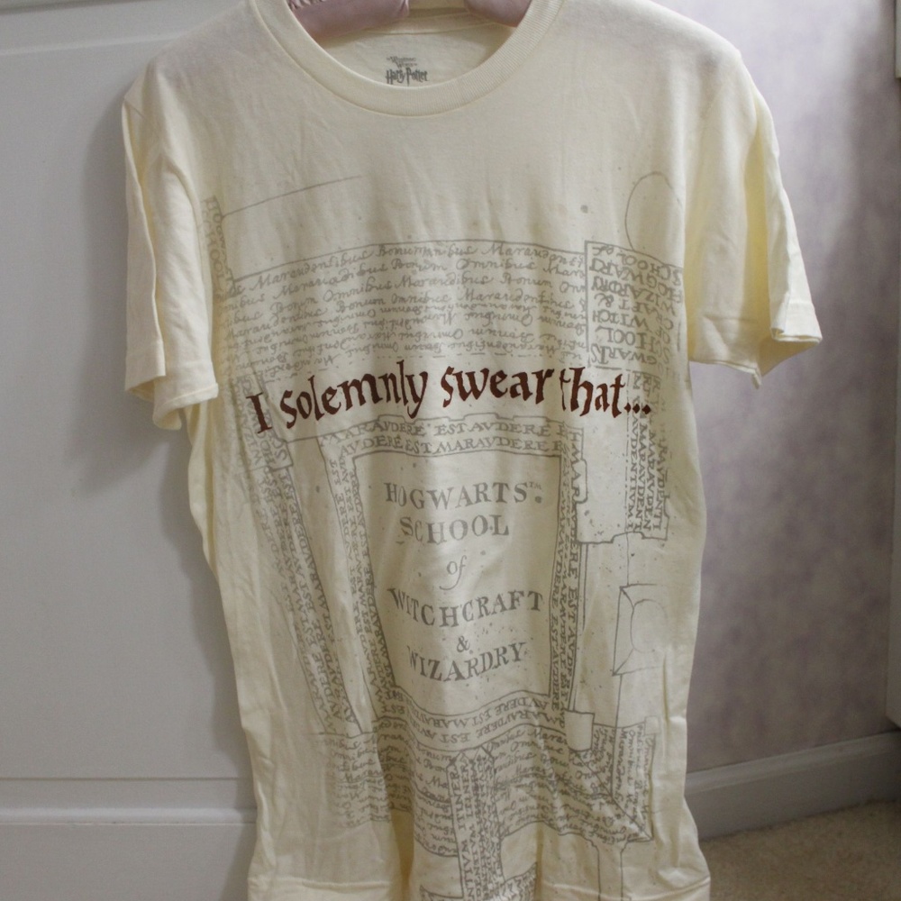 Harry Potter Hogwarts I Solemnly Swear T-shirt - M